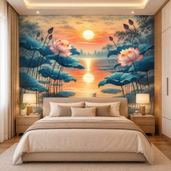 Tranh Dán Tường Hoa Sen HD01