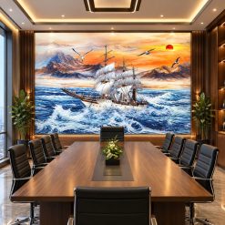 Tranh Dán Tường Phòng Họp HD006