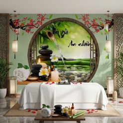 Tranh Dán Tường Tiệm Spa HD02